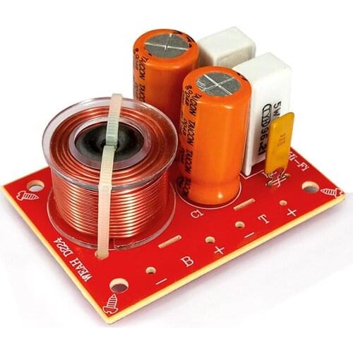 80W 2 Way Hi-Fi Audio Speaker Frequency Divider Speaker Audio Crossover Filters 71*51MM