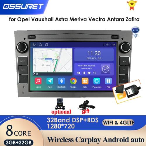 Android car dvd for Opel Vauxhall Astra Meriva Vectra Antara Zafira Corsa Agila gps radio video wifi multimedia no-dvd 4G 2GRAM
