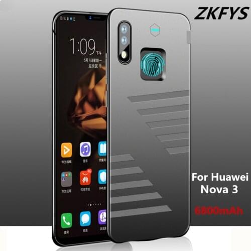 6800mAh Portable Fast Charger Battery Case For Huawei Nova 3 Charger Case Ultra Thin Shockproof Back Clip Battery Cover