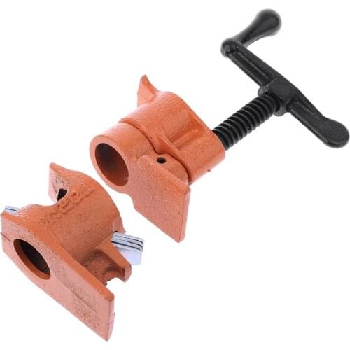 Woodworking Fixing Pipe Clamp Cast Iron Wood Gluing Pipe Clamps Heavy Duty Connector