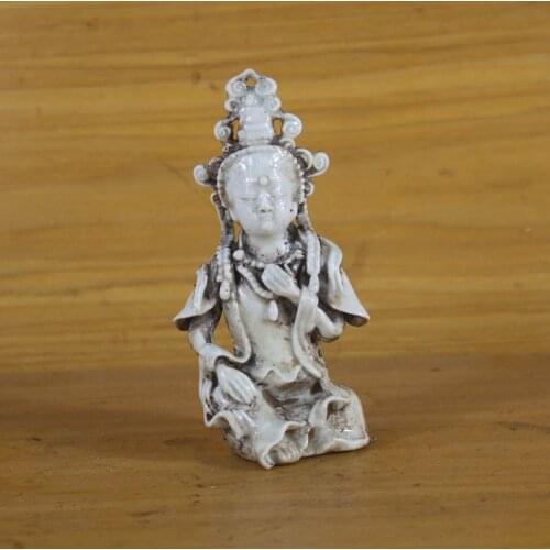 Song Dynasty Hutian Kiln Yingqing Guanyin Buddha Statue