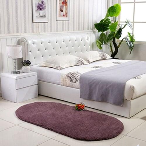 Long Plush Rug Soft Fake Fur Washable Non-Slip Decorative Area Floor Mat Living Room Bedroom Bathroom Non-Slip Decorative Supply