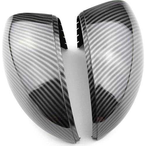 For Volkswagen Tiguan 2008-2015 ABS Carbon fibre Car rearview mirror cover Cover Trim Car Accessories Styling 2pcs