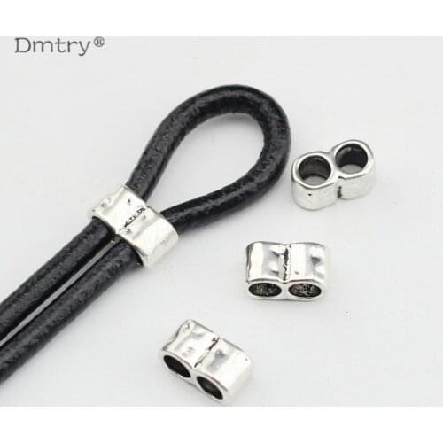 Dmtry 10pcs Diy Jewelry Findings Accessories Leather Bracelet Spacers Use With 5mm Leather Rope Handmade Findings BB0026