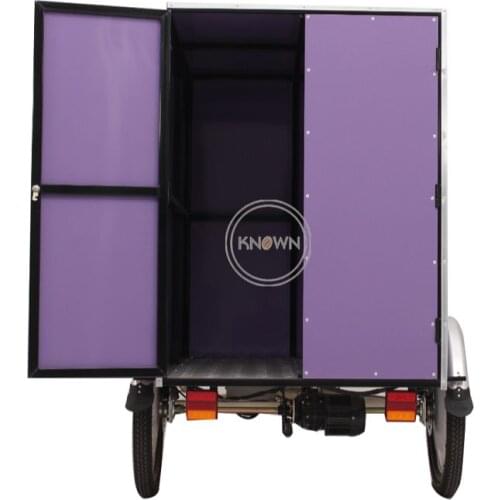 The street side electric cargo bike 7 gear speeds tricycle cargo bike for sale