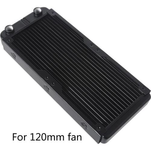 Water Cooling Computer Radiator 18 Pipe Aluminum Heat Exchanger Liquid Cooling Heat Sink for CPU PC Water Cool System