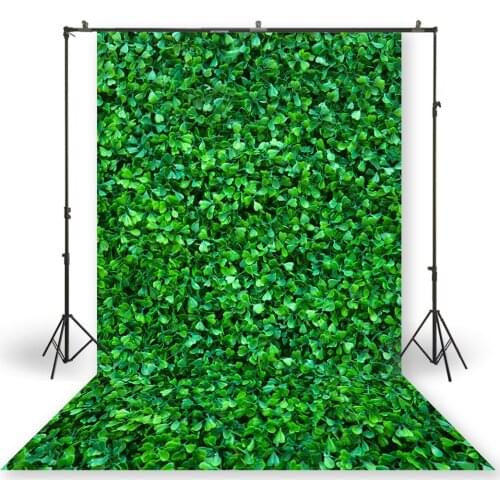 HUAYI Photography Backdrop Newborns Baby Shower Birthday Party Decor Studio Photo Background Green Leaf Grass Backdrops XT-6923