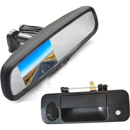 Vardsafe VS435R Backup Camera & 4.3 Inch Rear View Mirror Monitor for Toyota Tundra Pickup Truck
