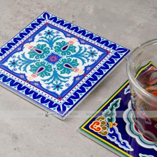 Memories of Old Times of Moroccan Style Ceramic Pot Pad
