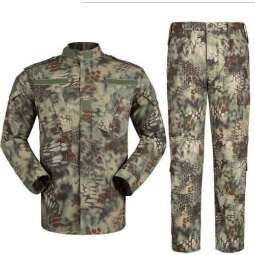 Army Military Uniform Set Camouflage Tactical Clothing Men Special Forces Airsoft Soldier Training Combat Clothes Jacket Pant