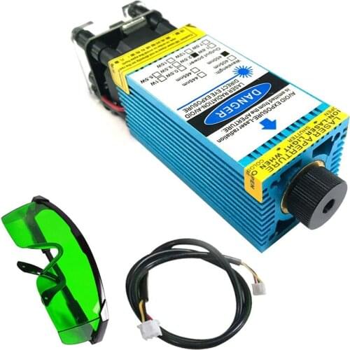 15W Laser Module Laser Head 448-462nm Blue Lase For Laser Engraver Wood Router CNC Machine DIY Woodwoking Cutting Tool