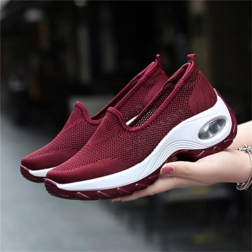 Summer Women Casual Shoes Breathable PlusSize Shoes Middle-aged Mom And Dad Shoes Shoes For The Old Lightweight Walking