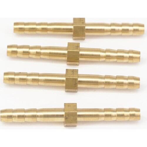 LOT 5 Hose Barb I/D 4mm Brass coupler Splicer Connector fitting for Fuel Gas Water
