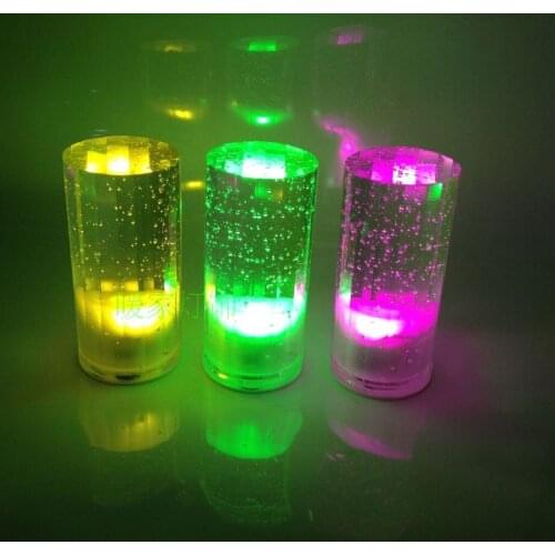 Mini Beautil BatteryCrystal night light creative rechargeable LED lamp KTV light bar square crystal desk lamp table lamp 7 color