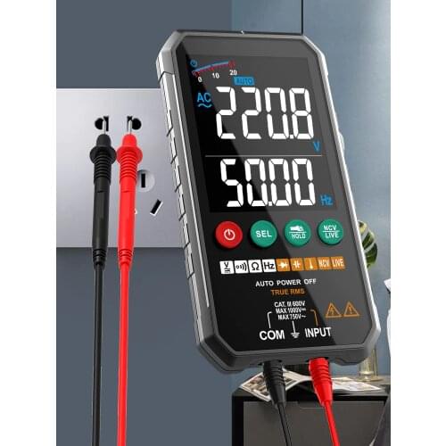FUYI NEW Generation 600V Digital Multimeter Ture RMS AC DC NCV Smart Multimetro Tester Ohm Capacitance Hz Voltage Meter