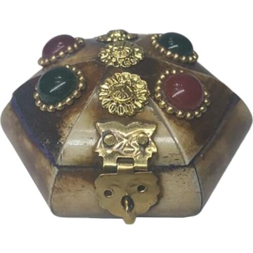 Nepal Retro Jewelry Box Bracelet Case Christmas Birthday Decoration Ornament