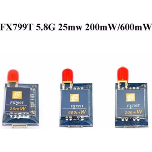 FX799T AV 5.8GHz 40CH Raceband 25mw/200mw/600mW transmitter for FPV Racing drone