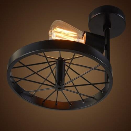 Industrial American Loft Vintage Warehouse White Iron Ceiling Lights Lamp for Dining room restaurant Decoration Black Lighting