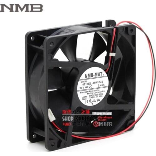 For NMB 7 4715KL-05W-B40 12038 120mm 12cm DC 24V 0.46A double ball bearing server industrial powerful cooling fan