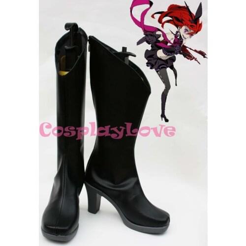 Game Unlight Stacia Arlequin Cosplay Shoes Boots Black Color Hand Made Custom-made For Halloween Christmas Festival CosplayLove