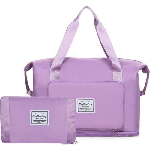 Foldable Large Capacity Women Gym Bags Shoulder Bag Women Training Travel Handle Handbag Yoga Sport Crossbody Tote Bag Women