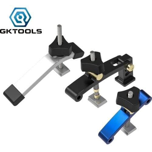 1Set Universal Clamping Blocks Platen Miter Track Clamping Blocks M8 Screw Woodworking Joint Quick Acting Hold Down Clamp Set