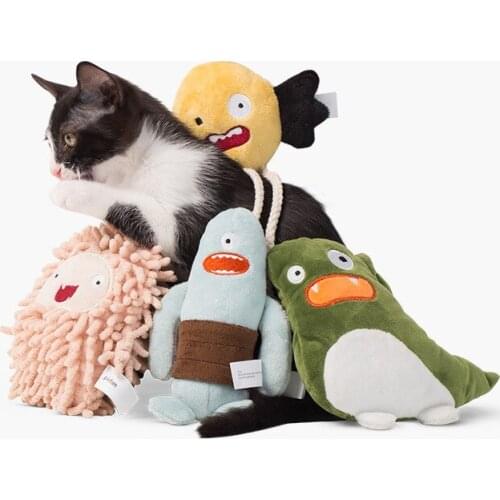 Funny Cuddling Chasing Irresistible Stimulating Soft Plush Boredom Relief Interactive Catnip Filled Cat Toy