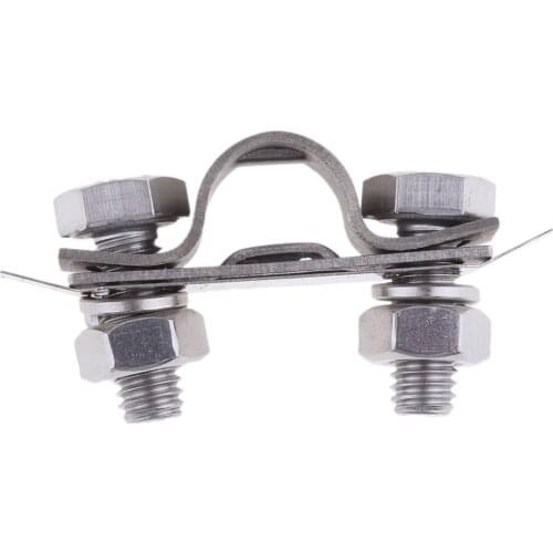 4 Pieces Heavy Duty Throttle Cable Clamp 1 inch 25mm for Boat Small Yacht RV Camper Truck Car Vehicle (Stainless Steel)