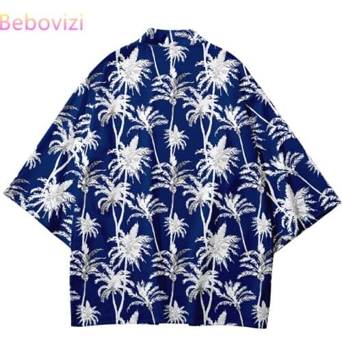 2021 Plus Size XXS-6XL Blue Fashion Japanese Streetwear Cardigan Women Men Harajuku Haori Cosplay Kimono Top Yukata Clothes