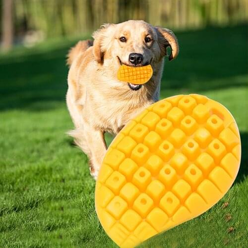 Dog Chew Toy Interactive Simulation Mango Natural Rubber Teeth Cleaning Toy Dog Bite Toy Puppy Molar Toys Dog Bite Toy