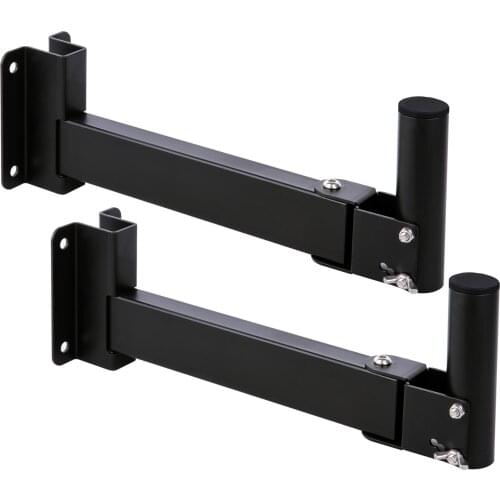 Sound Town 2-Pack Adjustable Wall Mount Speaker Brackets with 180-degree Swivel, 30-degree Angle Adjustment (STWSD-50T-PAIR)