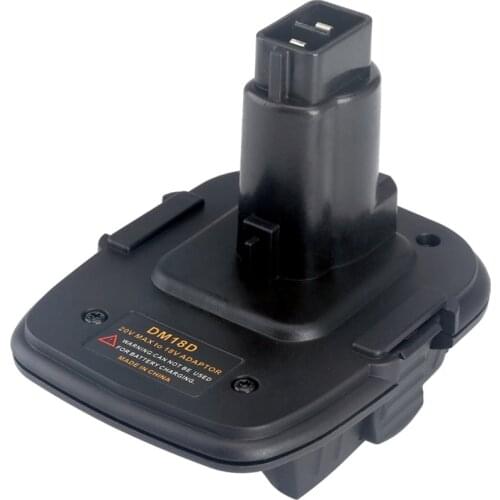 1 PC Black Battery Adapter For Dewalt DM18D Converter Milwaukee Battery Charger Tools