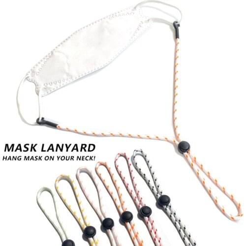 1Pcs Mask Lanyard Mask Sling Necklace Mask Holder Color Adjustable Lanyard No Metal Design