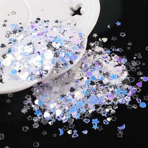 10g Loose Glitter Gold Sequin Mix Shell Heart Star Nail Art Decorations Sequins For Crafts Filled Paillettes Diy Manual Material