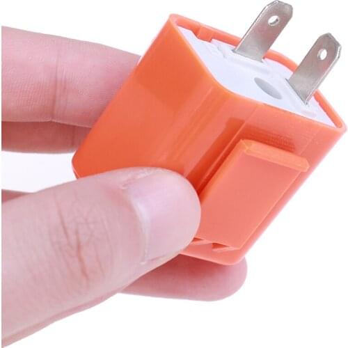 2 Pin 12V LED Turn Signal Indicator Flasher Relay Motorcycle Speed Adjustable