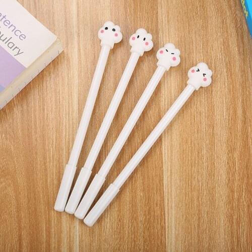 40 pcs Cute Cloud Neutral Pen Cartoon Learning Stationery Water-based Pen Creative Fresh Office Signature Pen