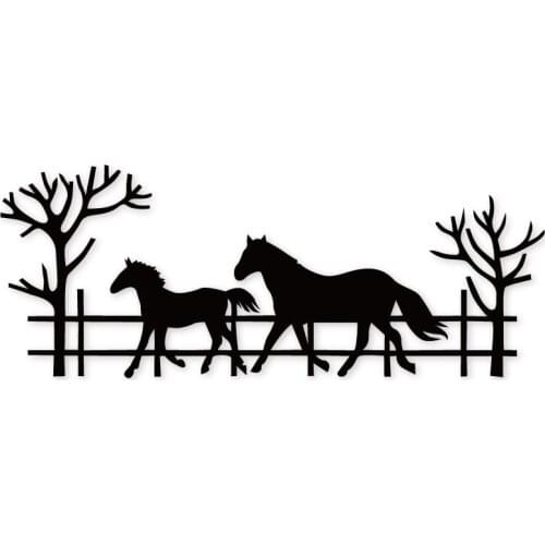 54*139mm Tree Fence runing horses Metal Cutting Dies Craft Stamp die Cut Embossing dies Paper Card Making Stencils Dies new 2020