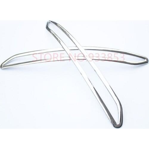 ABS CHROME TAIL REAR FOG LIGHT LAMP COVER TRIM BEZEL BUMPER FOGLIGHT GARNISH INSERT RING FOR 2016 2017 ELANTRA AVANTE