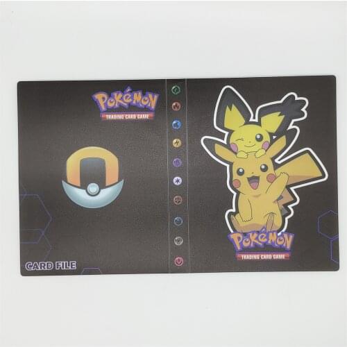 Pokemon Card Photo Album Book Cartoon Anime Product Pikachu 30 Pages 240 Game Cards Vmax GX EX Holder Favorite Childrens Gift