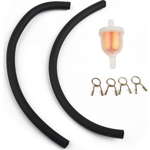 Parts Gasoline Filter + Clamps + Hoses 6mm ATV For Moped Scooter Fuel Filter