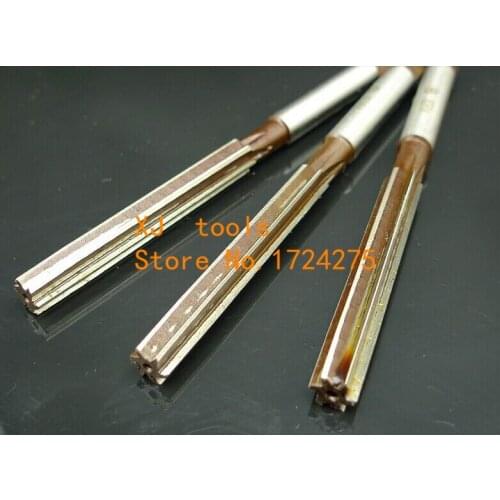 Free shipping 10Pcs/set 6MM Hand Reamer Precision H8 9SiCr Straight- shank Hand Reamer Tools
