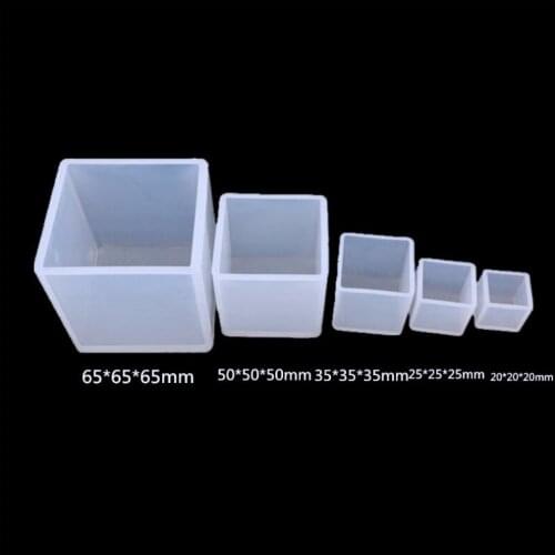 DIY Silicone Pendant Mold Jewelry Making Cube UV Epoxy Resin Mold Casting Mould Craft Jewelry Tools New