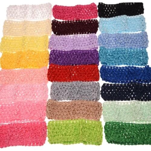 120PCS Hair Band Elastic Hairband Knit Headband Fashion Band for Hair Accessories Flower Headwear