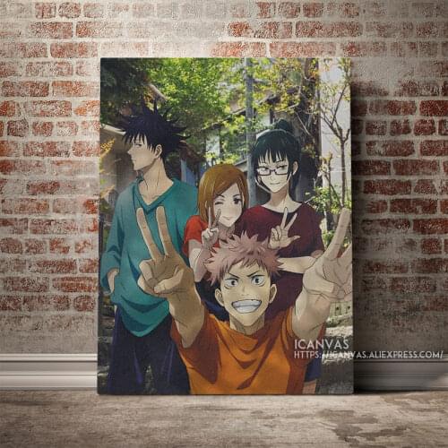 Jujutsu kaisen Real Life art Decoration Prints Home Decor Canvas Living Kids Room Bedroom Painting Wall Art Studio Poster