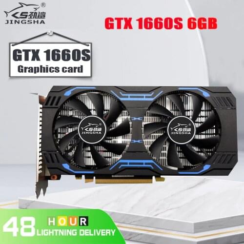 100%New Aideo Card Original GTX1660Super GTX1660Ti 6GB Graphics Card 192bit GDDR6 Graphics Card TU116-300 Chipset Support Mining