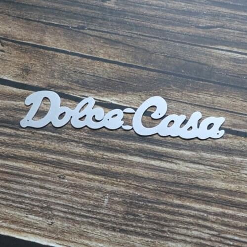 Italian Words Dolce Casa Background Photo Frame Metal Cutting Dies and Stamps DIY Scrapbooking Card Stencil Paper DIY Cards