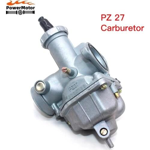Motorcycle Keihin PZ27 27 mm Carburetor for 125 150 200 250 300cc Pit Bike ATV Quad Go Kart PZ27 Motorcycle Carburetor