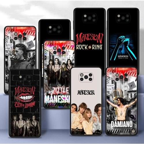 Cool Maneskin Case for Xiaomi Poco X3 Pro M3 F3 F1 Pocophone X3 NFC M3 Pro 5G Silicone Phone Cover Coque Soft TPU Shell Capa Bag