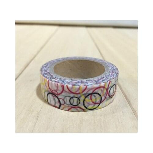 Beautiful high quality washi paper tape/15mm*10m lovely color circle masking japan washi tape