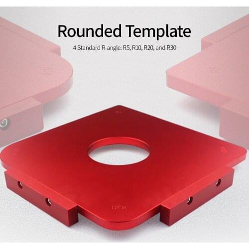 Rounded Template Woodworking Radius Template Radius Jig Router Template Aluminum Alloy Radius Corners Table Radius Quick-Jig Rou
